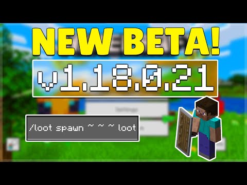 ECKOSOLDIER - MCPE 1.18.0.21 BETA JAVA PARITY FEATURES! Minecraft Pocket Edition NEW Command & Bug Fixes!