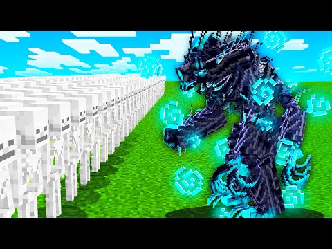 1000 SKELETONS vs ABYSSAL MONSTER (Minecraft Mob Battle)