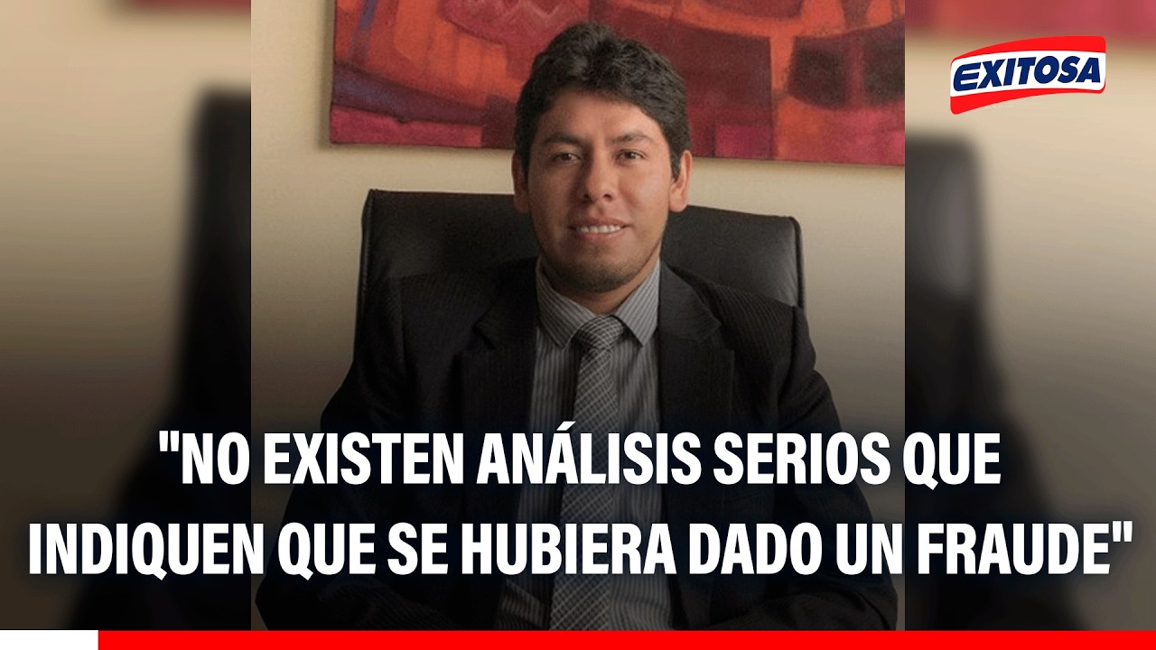 🔴🔵 Iván Hurtado: "No existen análisis serios que indiquen que se hubiera dado un fraude"