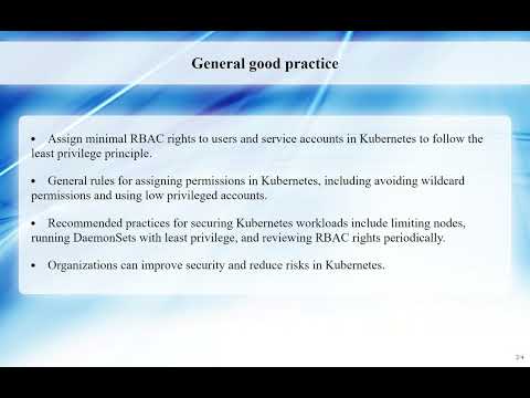 1.8.8 Role Based Access Control Good Practices