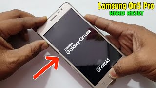 Samsung On5 Pro (SM-G550FY) Hard Reset/ Pattern Unlock Easy Trick With Keys