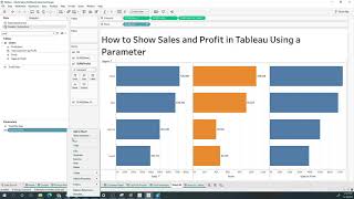 How to Show Sales and Profit in Tableau Using a Parameter