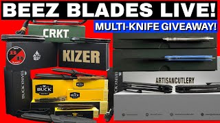 BUCK KNIVES & SO MUCH MORE! Multi-Knife Giveaway & Knife Talk Live!