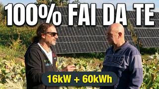​💰⚡️ MEGA IMPIANTO OFF-GRID: Come Daniele ha realizzato 16kW FAI DA TE a Vele! 🔋