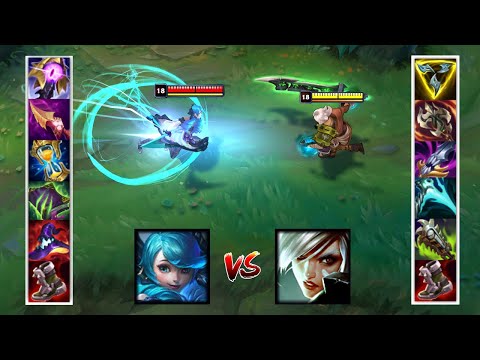 GWEN vs RIVEN FULL BUILD FIGHTS & Best Pentakills!