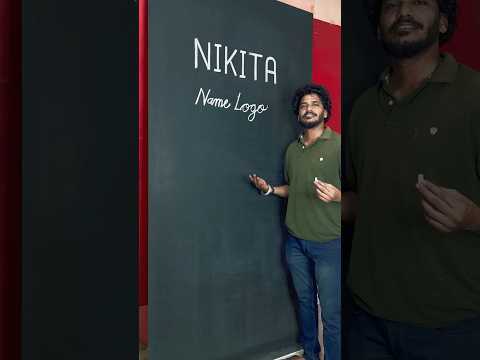 NIKITA Name Logo ❤️ #nikita #name #logo #art #youtubeshorts e