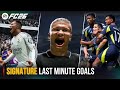 EA Sports FC 26 All Signature Last Minute Goal Celebrations