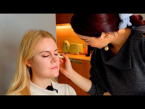 ASMR I tried Korean Makeup & Hair (Unintentional ASMR)