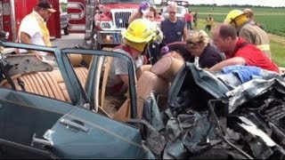 Witnesses Claim Miracle Man Saved Car Crash Victim With Prayer | ABC World News Tonight | ABC News