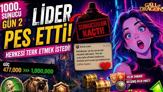 1000. Sunucuda İlk Büyük Drama! Lider Pes Etti 😱