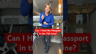 Is it okay to carry your passport through the Airport Security line #traveltips #tsatips