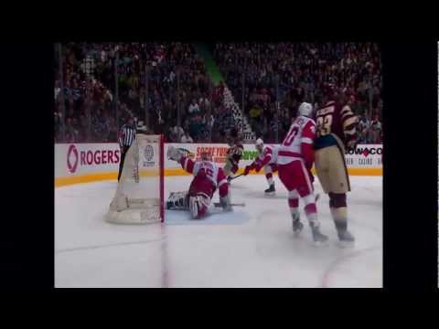 Jimmy Howard leaves Alexandre Burrows Speechless with Glove Save March 16 2013