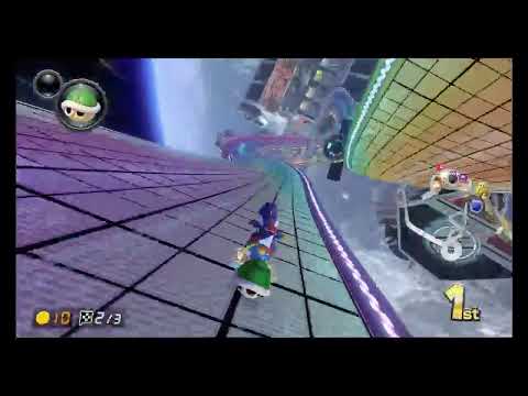 200cc Rainbow Road Late Night 1:33.2 or .3 Attempts!