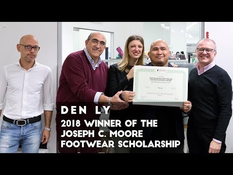 Den Ly - 2018 winner of the Joseph C. Moore Footwear Scholarship