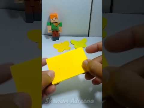 Paper Butterfly #papercrafts #diyprojects #kerajinantangan #shortvideo