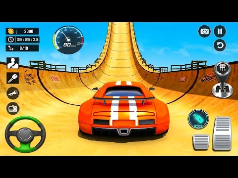 Super Crazy Mega Ramp GT Car Racing #3 Impossible Car Racing Simulator - Android GamePlay 