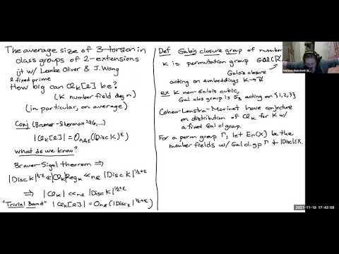 The average size of 3-torsion in class groups of 2-extensions - Melanie Wood