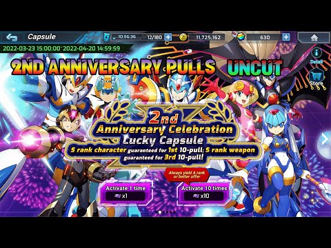 MegaMan X DiVE - 2nd Anniversary Capsules (MARATHON PULLS) UNCUT