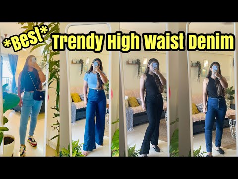 *BEST* Amazon Trendy High Waist Jeans Haul |...