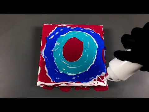 Chameleon Cells using Swipe Pour & Comb - Amazing Abstract Art