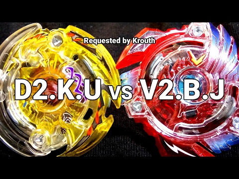 Dark deathscyther .K.U vs Victory Valkyrie .B.J - BATALHA BEYBLADE BURST! ベイブレードバースト
