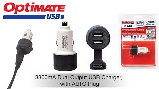 Adaptér TECMATE OPTIMATE CIG USB CHARGER 2A O106