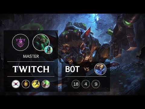 Twitch ADC vs Ezreal - KR Master Patch 9.6