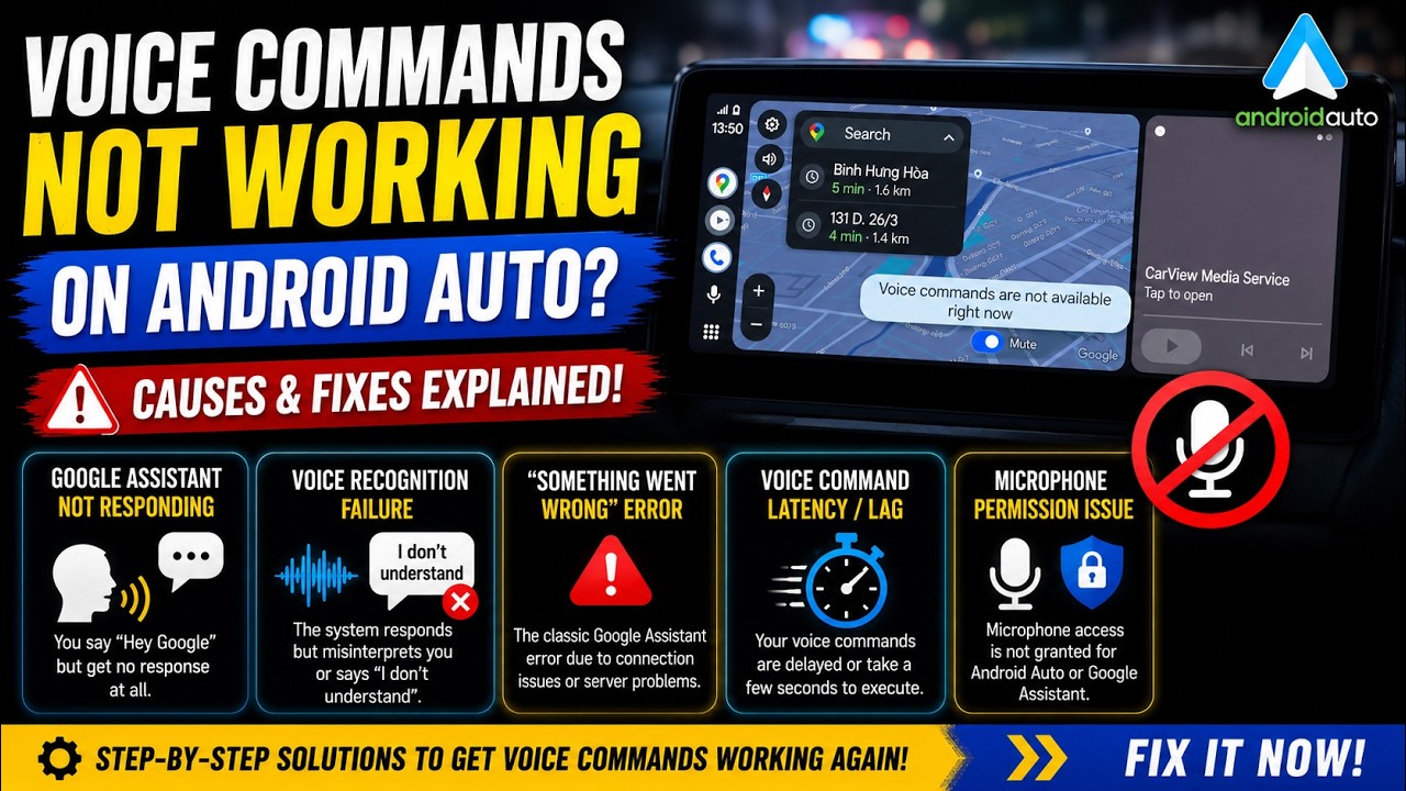 How to Fix Android Auto Voice Commands Not Working