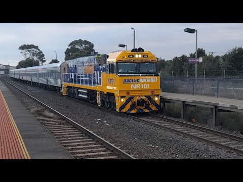 VL77 at North shore and NR 101 Pulling the Overland