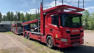 Xe tải vận chuyển &ocirc; t&ocirc; Scania P450 *6x2 *K&Auml;SSBOHRER METAGO PRO 2021y. + INTAGO TT trailer + rơ mo&oacute;c vận chuyển xe hơi | H&igrave;nh ảnh 5 - Autoline