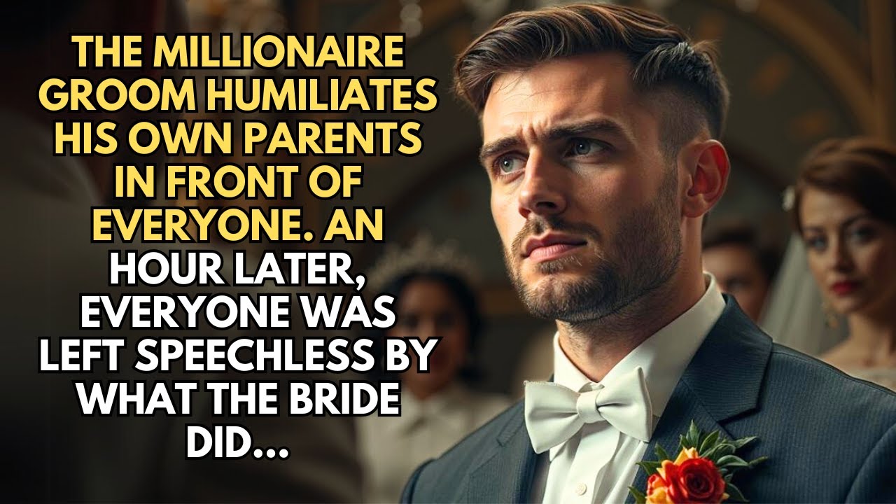 THE MILLIONAIRE GROOM HUMILIATES HIS OWN PARENTS IN FRONT OF EVERYONE. AN HOUR LATER, EVERYONE WAS..