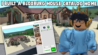 I BUILT ONE OF THE NEW BLOXBURG STARTER HOMES IN THE HOUSE CATALOG UPDATE