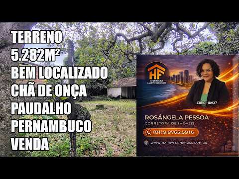 Terreno de 5.282m², localizado em Chã de Onça, Paudalho - Pernambuco. VENDA.