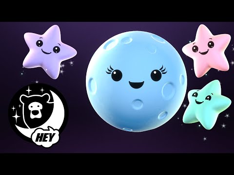 Hey Bear Sensory Bedtime - Mindful Moon® and Sleepy Stars Extended- Wind down Sleep Video