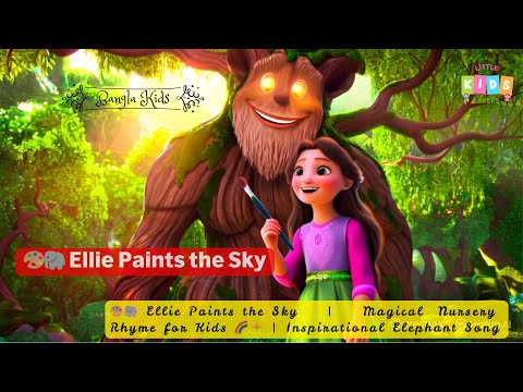 🎨🐘 Ellie Paints the Sky | #bedtimestories 🌈✨ | #kids #kidsvideo #kidssongs