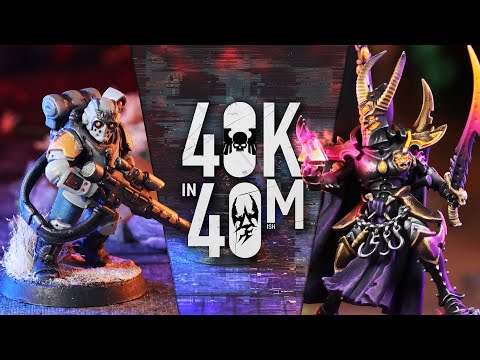 Drukhari vs Astra Militarum - Warhammer 40k in 40m Battle!