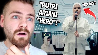 Download lagu First Time REACTING to Putri Ariani x Alan Walker 'HERO' | Live Performance | REACTION! mp3