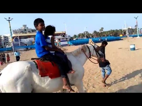 Teja & Praharshita Horse ride || Visakhapatnam Beach 2015