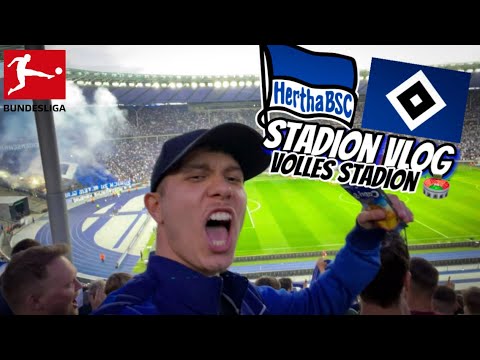 Hertha BSC vs Hamburger SV Stadion Vlog Relegation 75.000 Volles Stadion 🔥Eskalation 😱