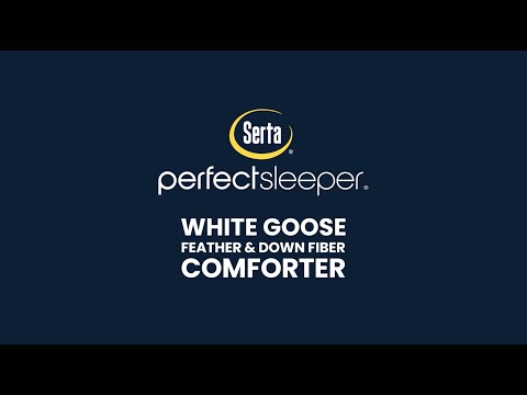 Serta 100% Cotton Goose Feather Down Comforter - Second Medium