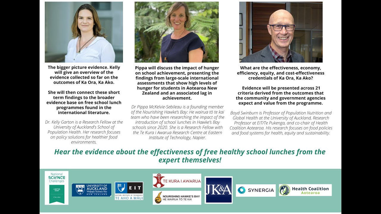 Ka Ora, Ka Ako : What is the evidence that school lunches are worth investing in?