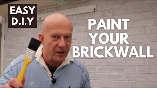 How To Paint Your Brick Wall. Great Result! SAVE $$$.