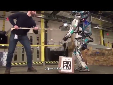 Atlas Robot gets revenge on scientist bully