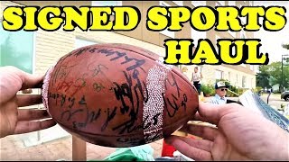 Ep87: Amazing Antique Finds & AWESOME Autographed Sports Haul!!! | Garage Sale Finds!