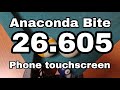 Phone touchscreen world record anaconda bite 26.605 (Fortnite rocket racing)