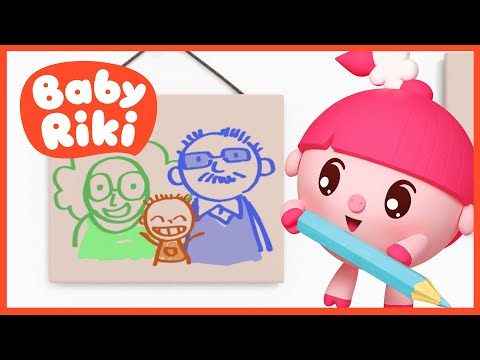 Învățăm membrii familiei cu BabyRiki 👨‍👩‍👧‍👦 Desene animate educative pentru copii