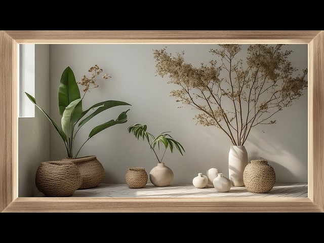 Vídeo relacionado con Yixuan 3 Piezas Escultura de Pared en Madera, Decoración de Pared Boho Chic con Hojas de Palma, Jarrones y Diseño Geométrico, Arte Mural Moderno y Ligero para Salón, Dormitorio u Oficina
