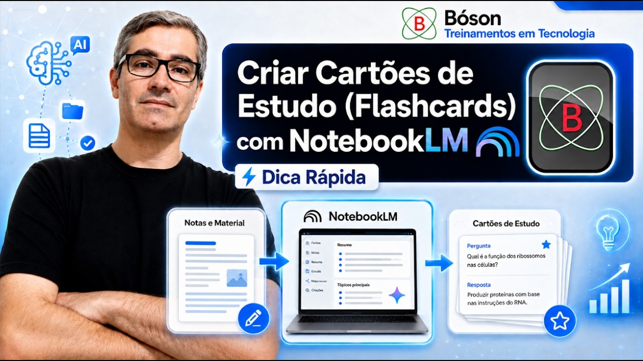 Como criar e usar Cartões de Estudo Flashcards com NotebookLM   Guia Completo