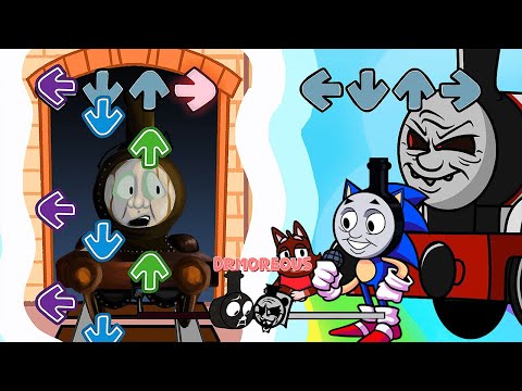NEW Big Engine Brawl VS OLD Thomas Railway - FNF Tylenol