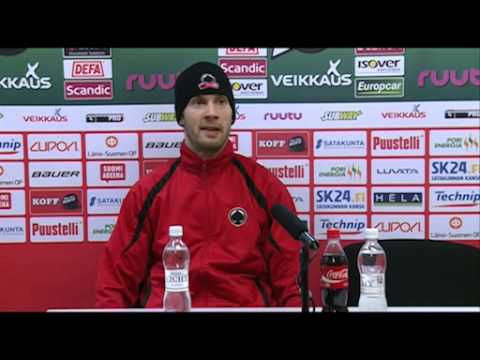Ässät - SaiPa 05.03.14. pelaajahaastattelu